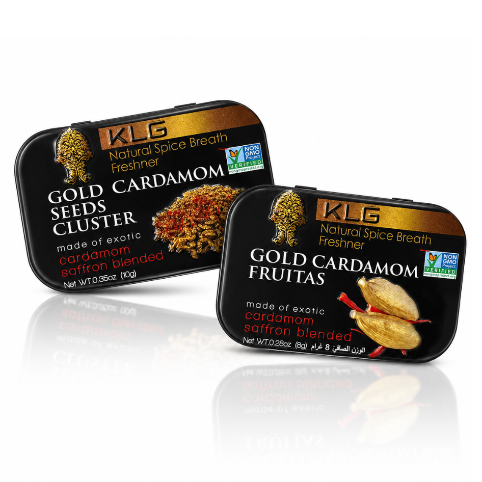Gold Cardamom Sample Pack – 2 Tin Set